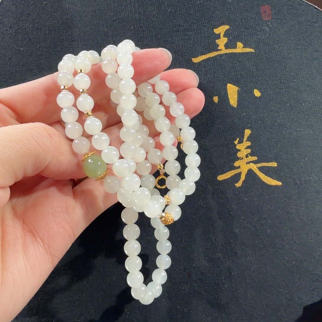 和田玉未镶嵌颈饰于田6-108