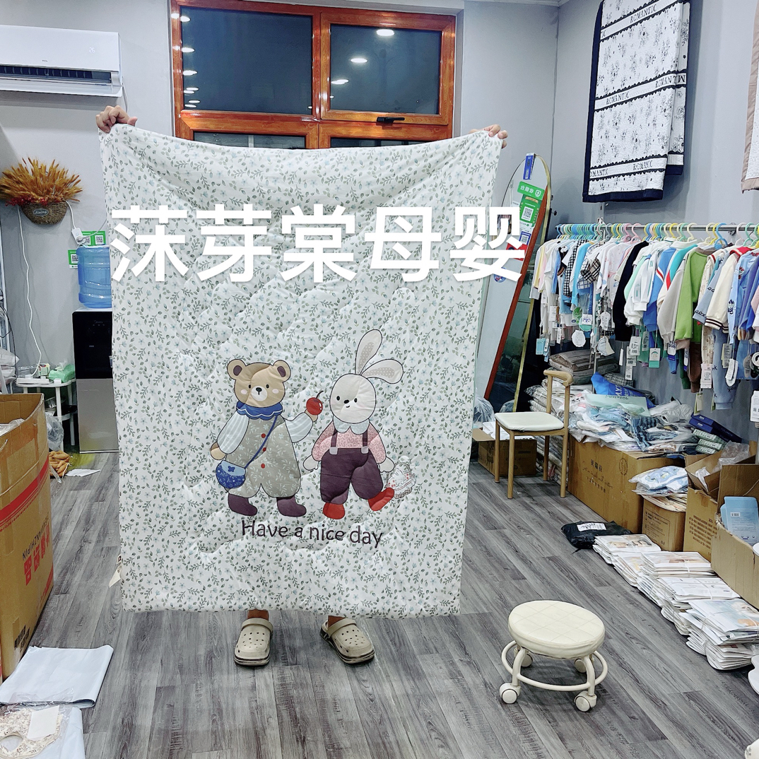 婴幼儿春秋款a类针织棉糯糯被0-7岁小童四季被