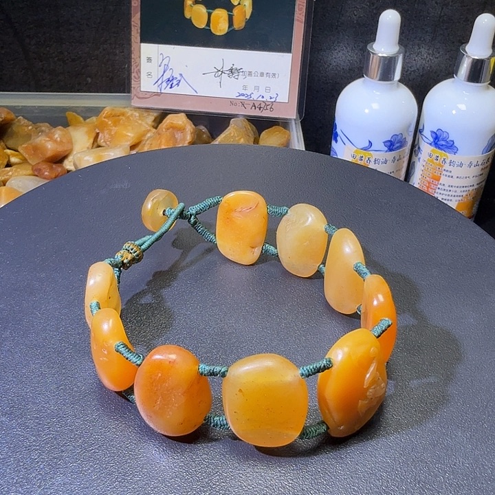 文***词寿山石印石寿山石田黄石手串