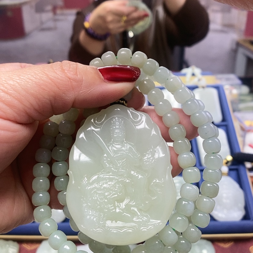 【闪购商品】和田玉颈饰未镶嵌乐**呵