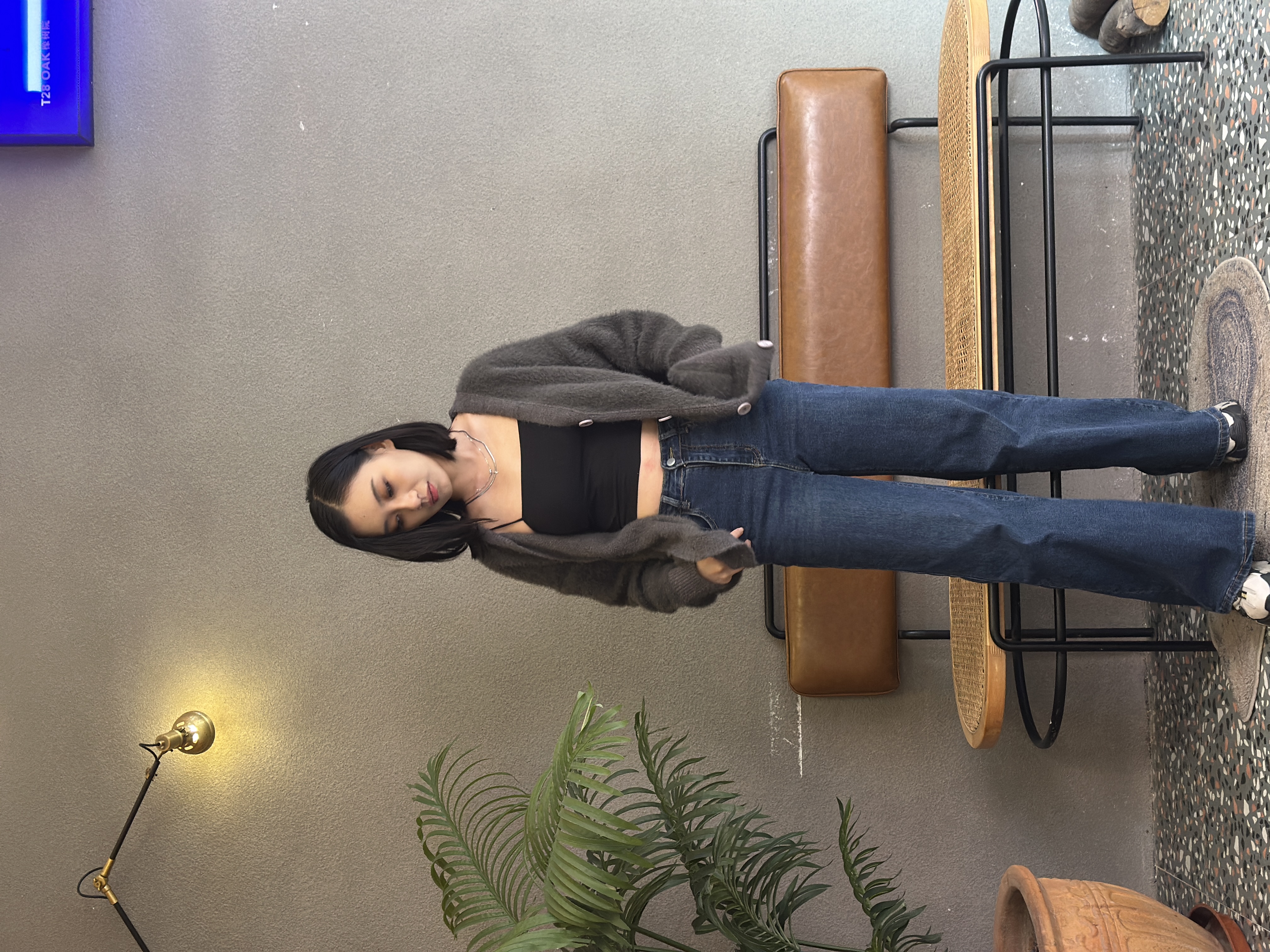 春秋通勤长袖韩版小香风针织衫简约风毛针织衫常规款百搭慵懒风