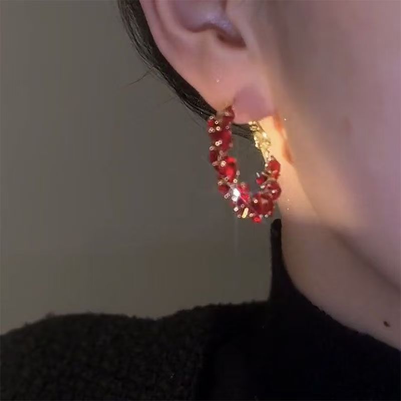 铜合金耳饰 女耳环设计感复古甜美个性PT1486