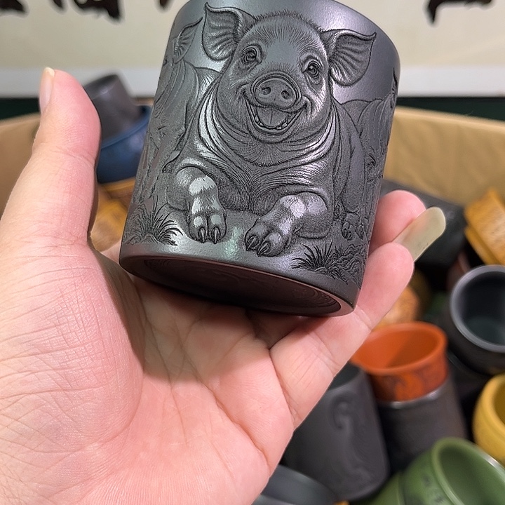 茶杯紫砂全手工紫砂主人杯