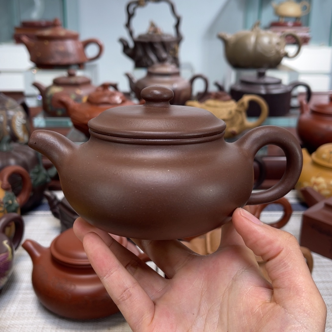 紫砂茶壶仿古紫泥