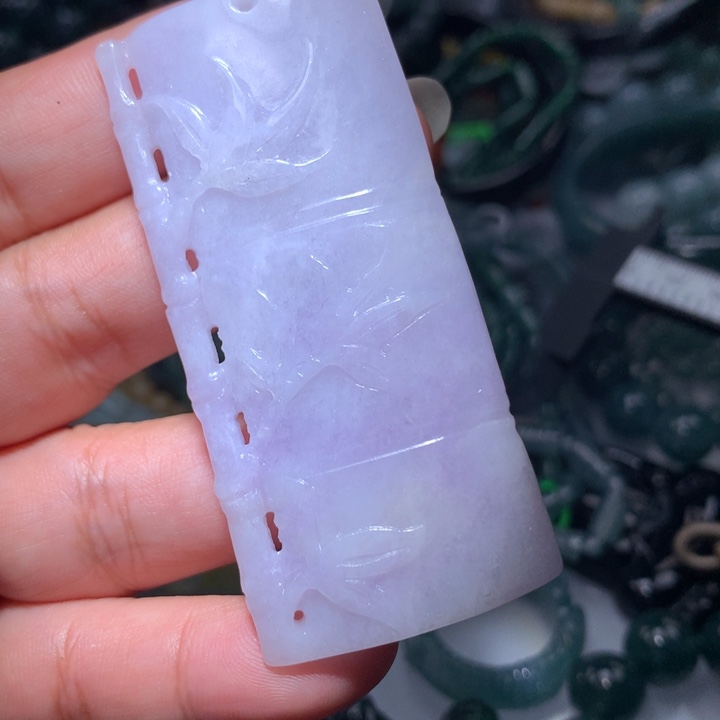 翡翠颈饰未镶嵌保真天然A货翡翠