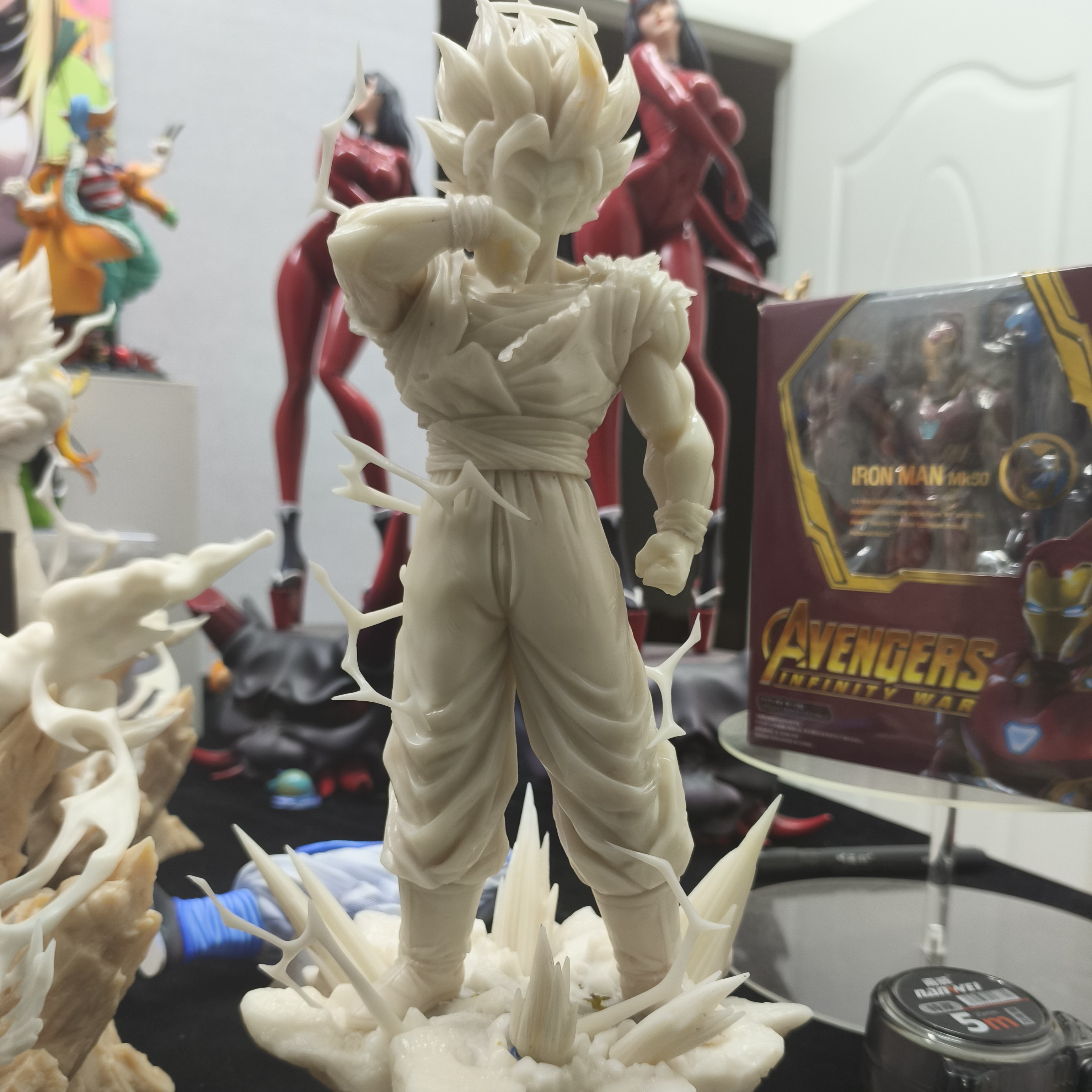 新品 无限 龙珠超二悟空白膜1/6带场景地台版本手办摆件