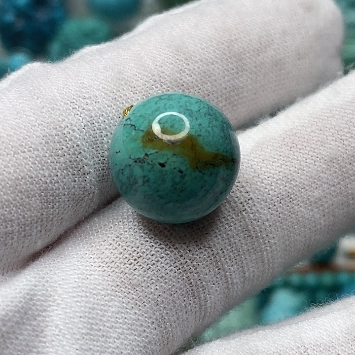 绿松石未镶嵌天然原矿 地大质检