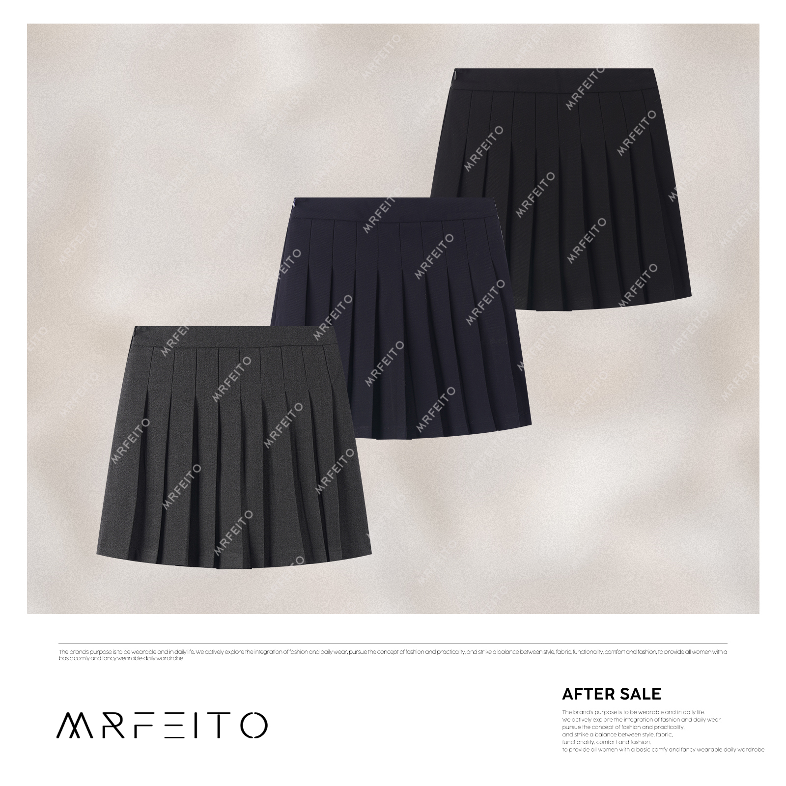 【TB裙】2025春季新款纯色压褶百搭显瘦休闲半身裙H19Q02C30572