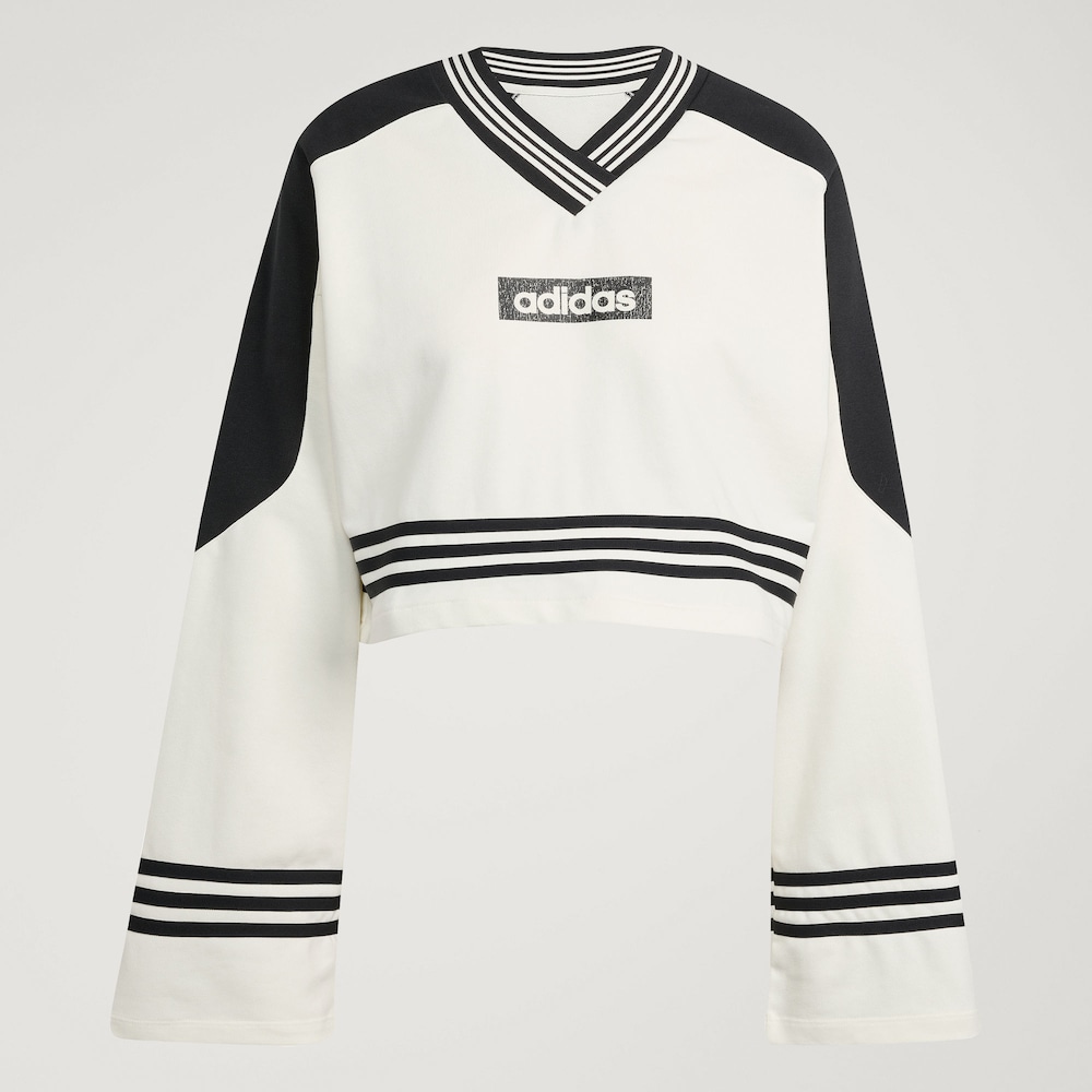 Adidas CREWNECKS 短款运动宽松长袖卫衣套头衫 JX7597