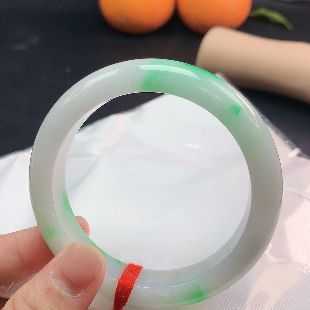 翡翠手镯未镶嵌58圈2444