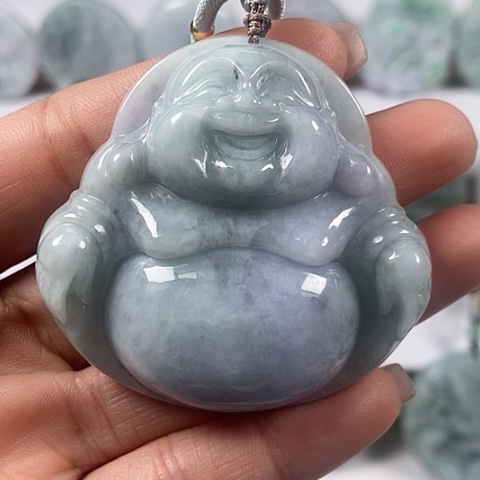 翡翠颈饰未镶嵌大佛福利有工具痕