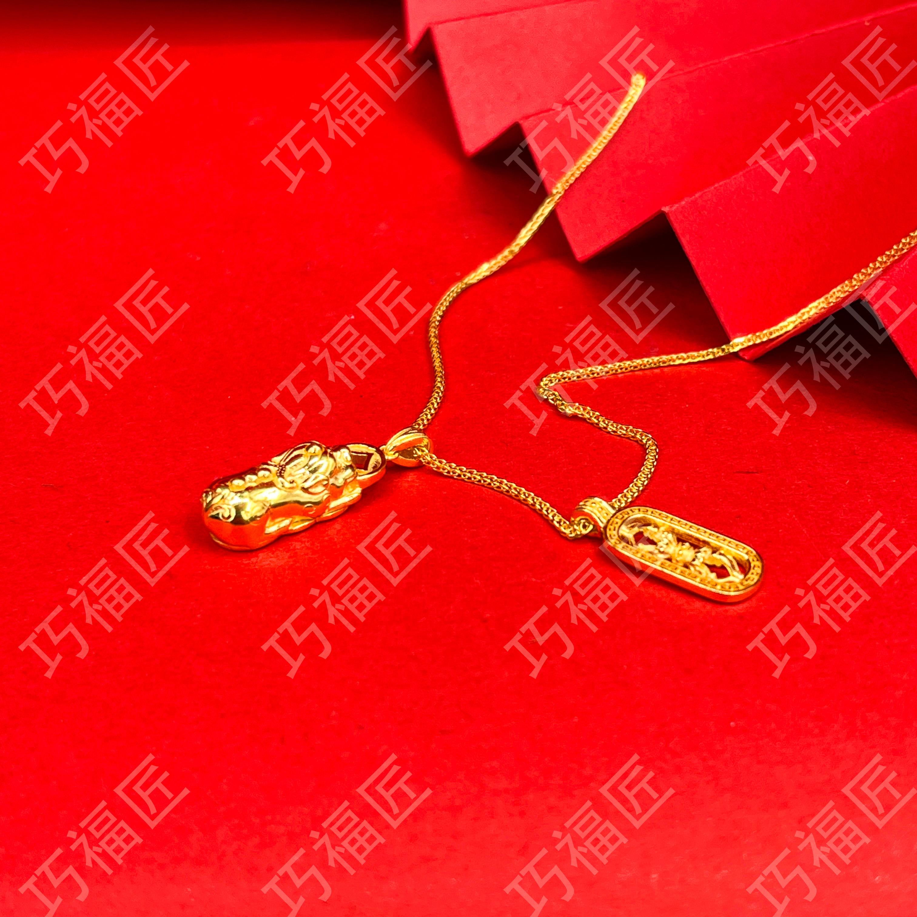 坠链均足银 貔貅金刚杵套链 轻奢时尚百搭坠链气质小众精致精美