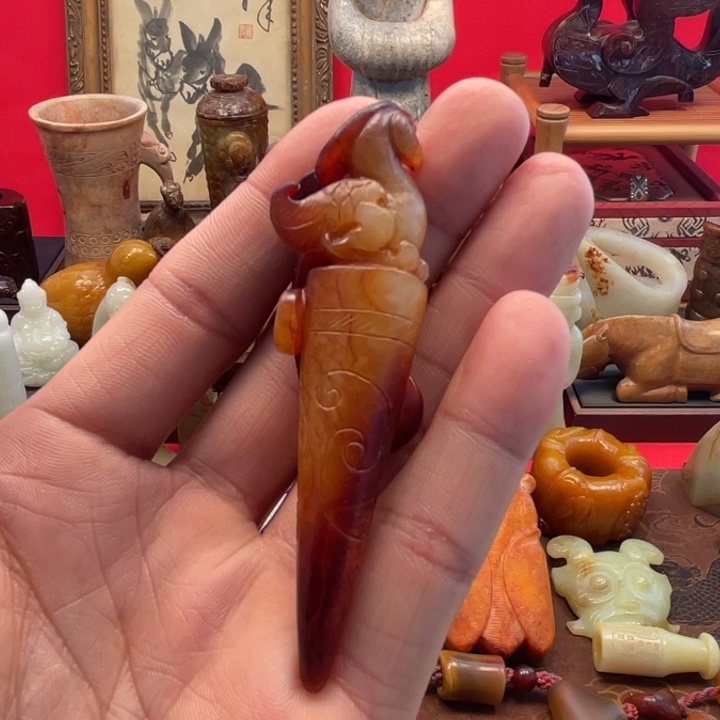 ****江和田玉未镶嵌挂件