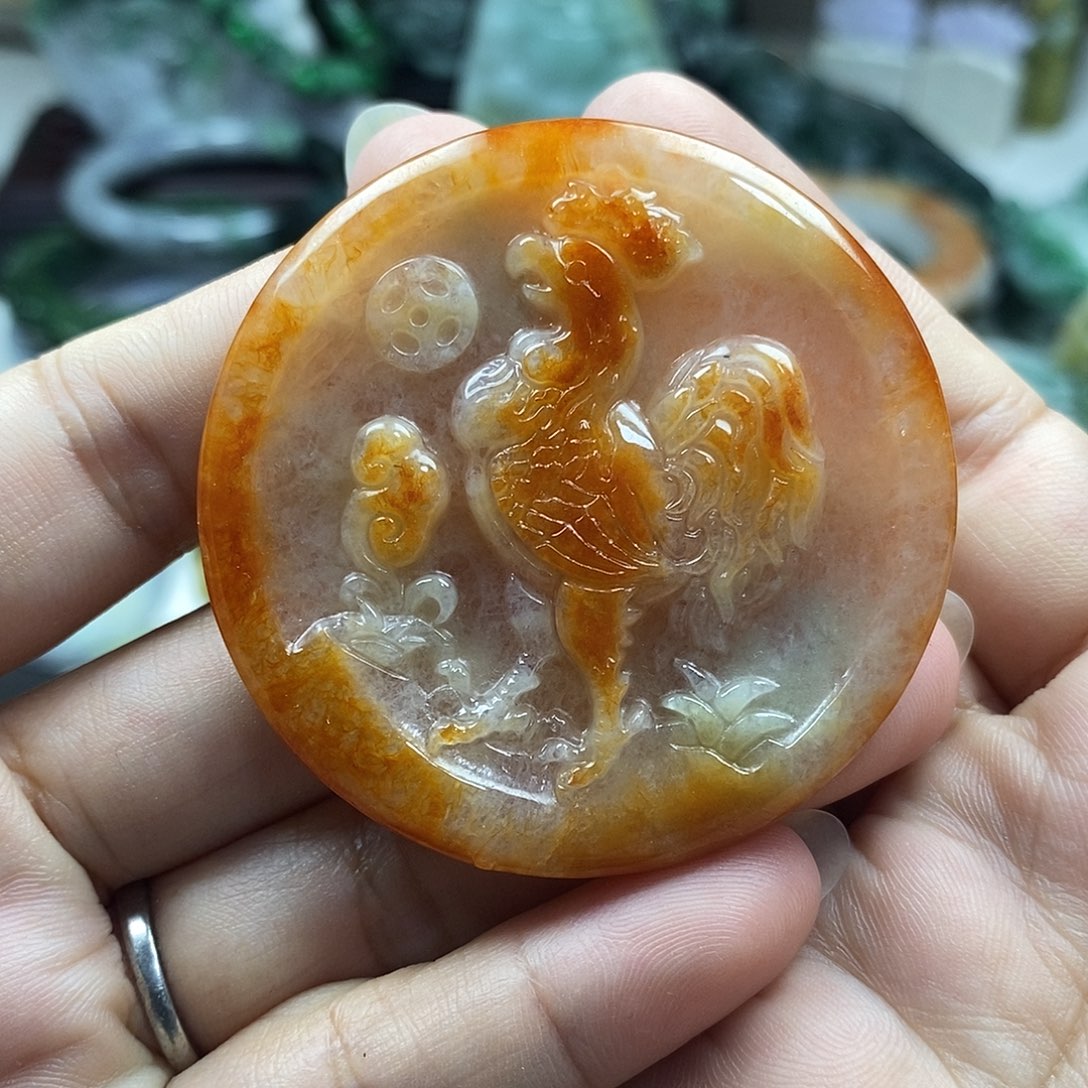 颈饰未镶嵌翡翠牌子