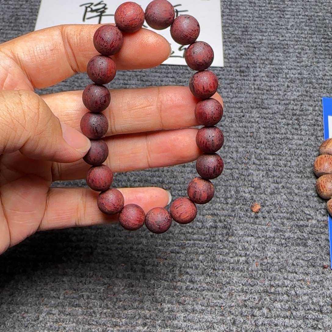 藤类yzh降真香1.0单圈圆珠手串