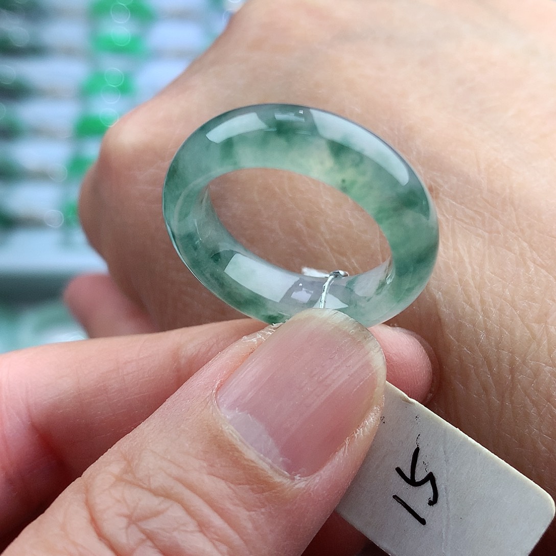 未镶嵌戒指翡翠15号