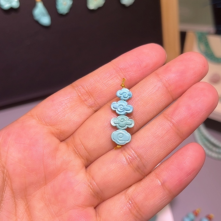 绿松石未镶嵌珠宝半成品