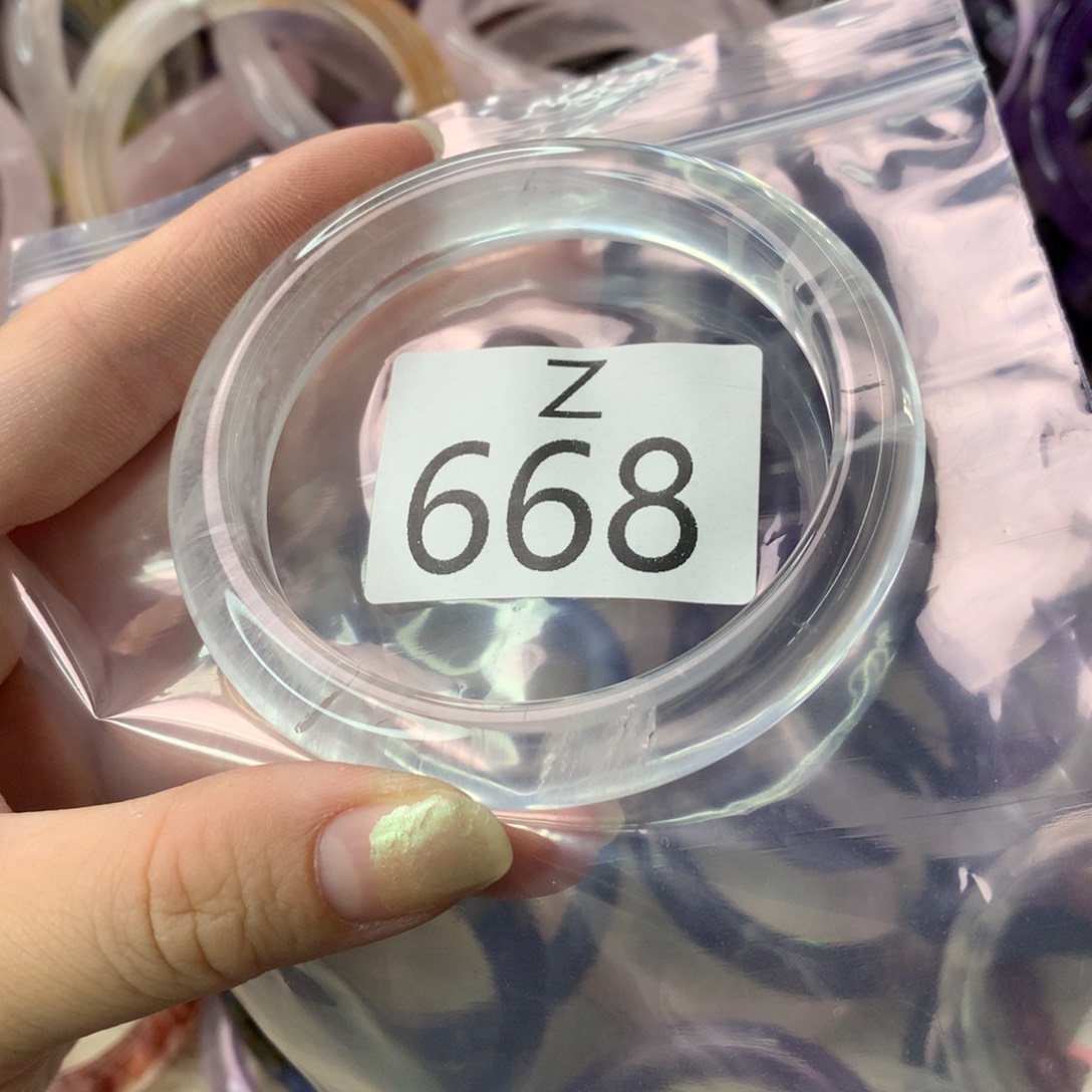 未镶嵌珠宝半成品水晶天**子水晶手镯668-58