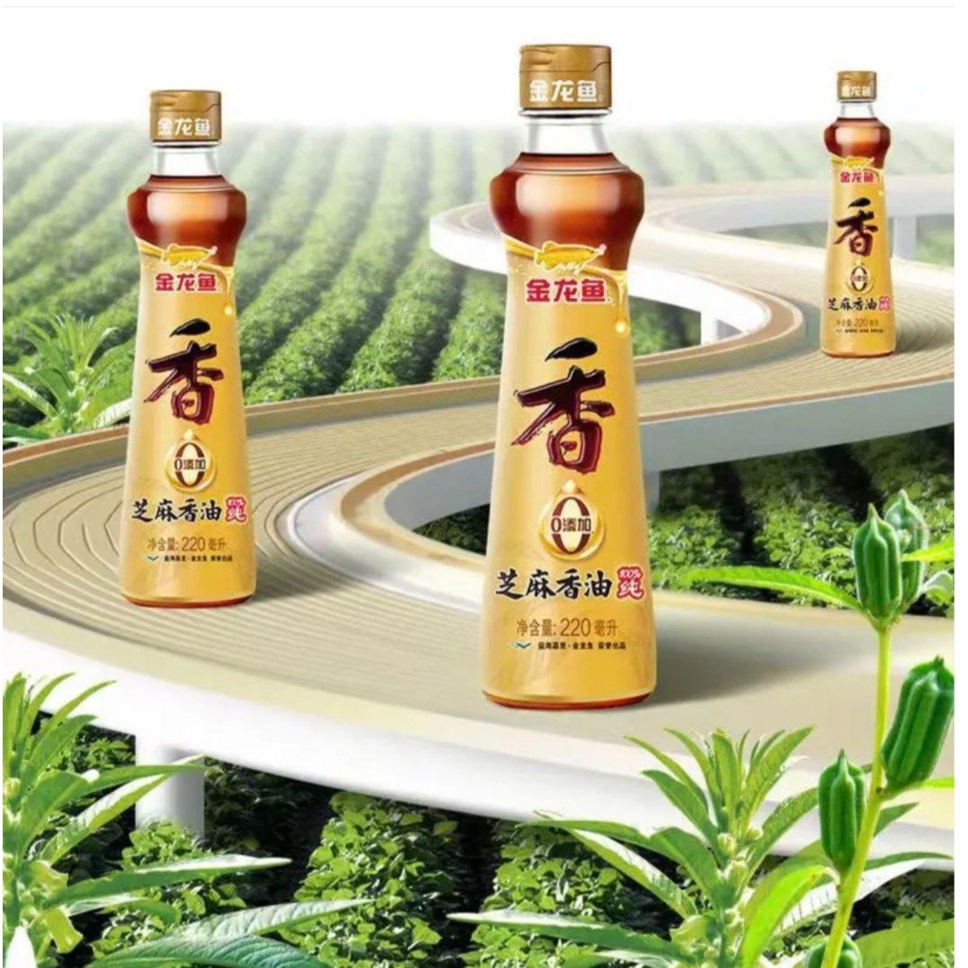 金龙鱼芝麻香油220ML(玻璃瓶)