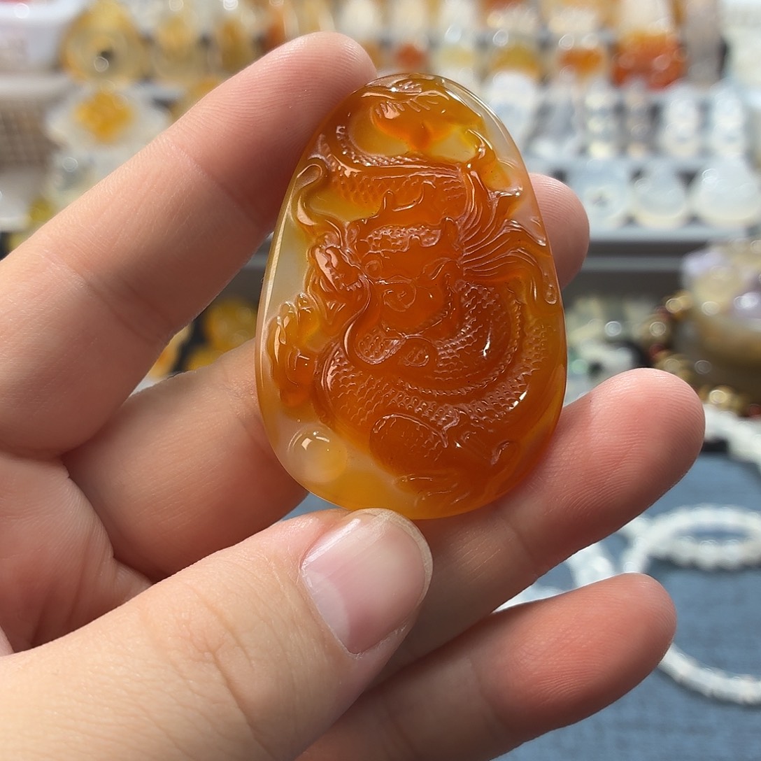 玛瑙/玉髓未镶嵌吊坠(不含链)