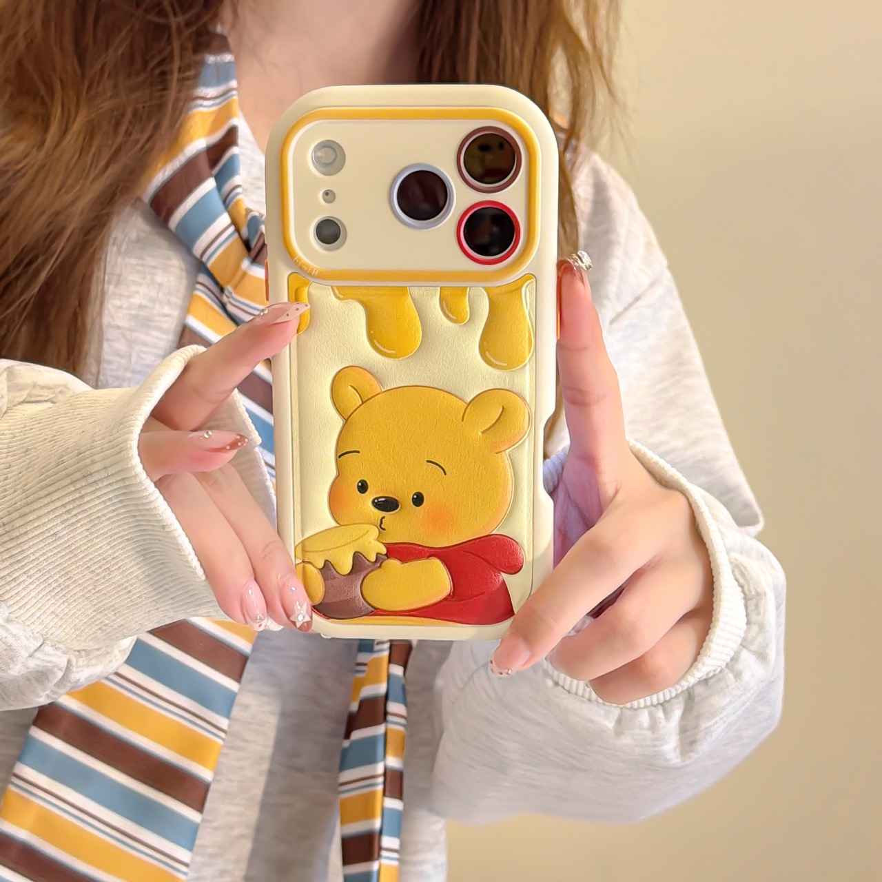 适用苹果全系列全型号的立体皮纹好看手机壳防摔硅胶