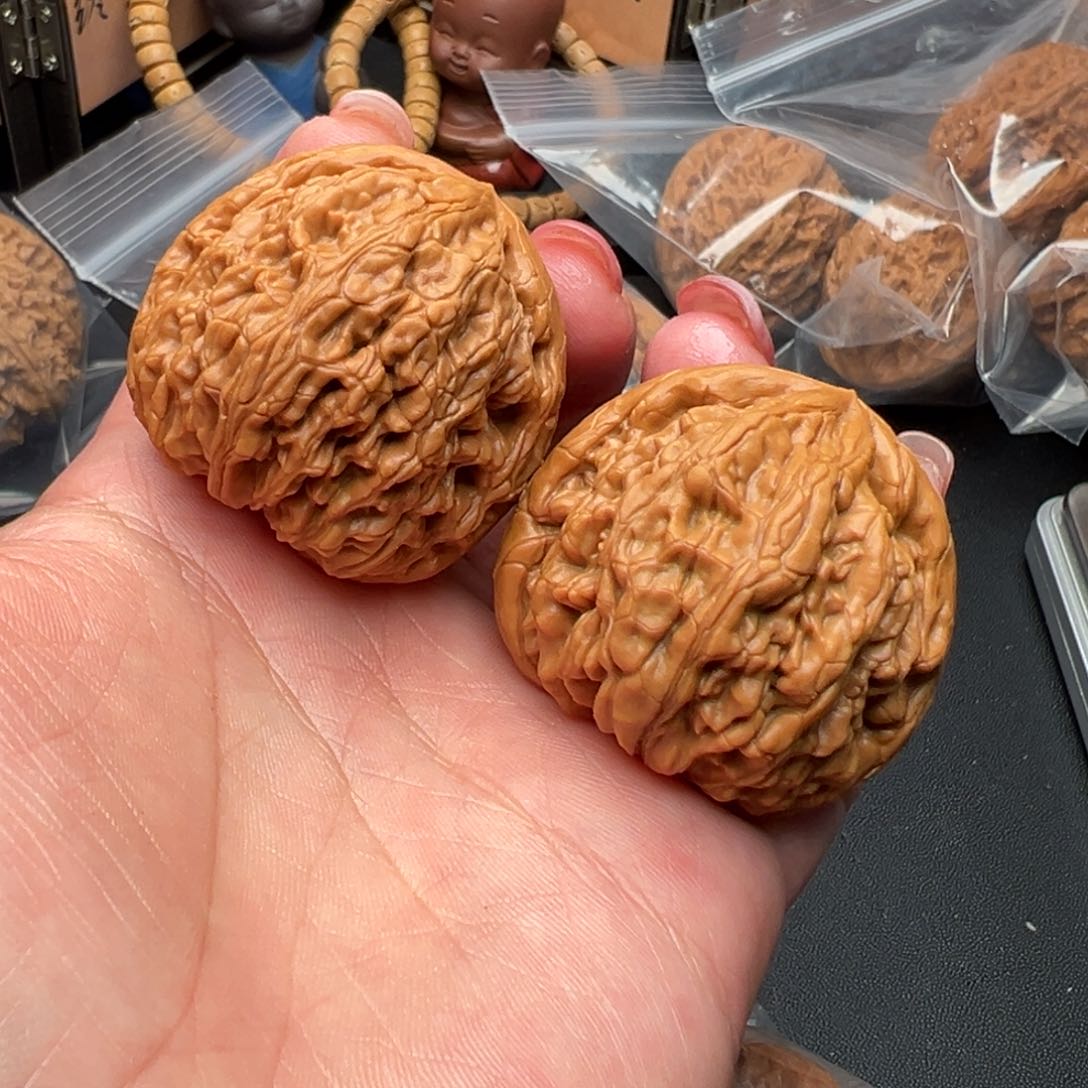 文玩核桃把件虎头王41