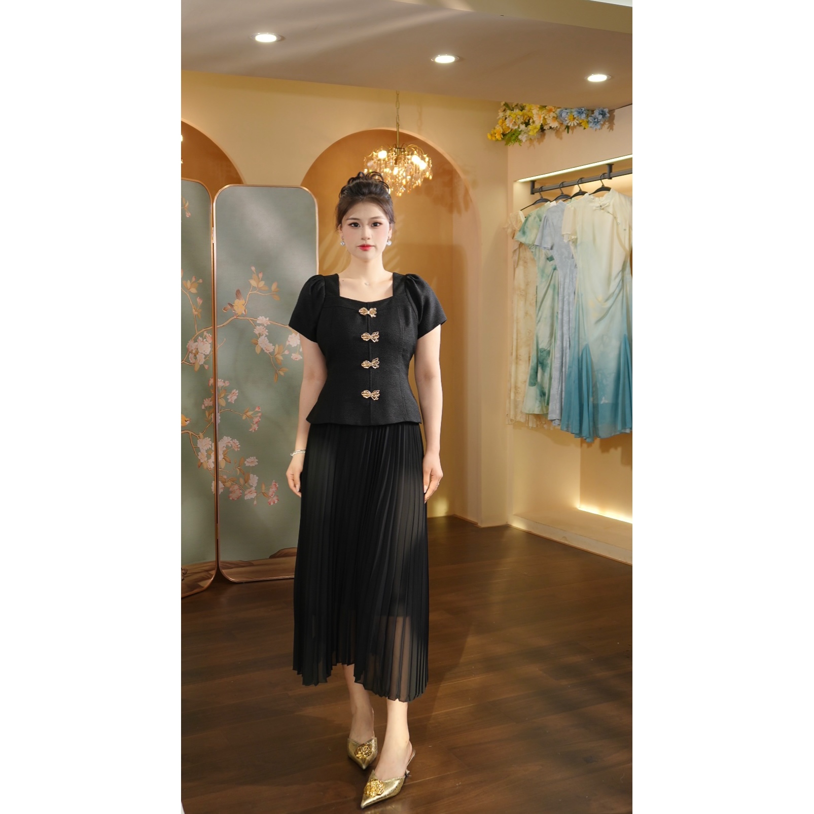 4店-王超越定制-133（暮夜之幕）连衣裙DMP003-XX