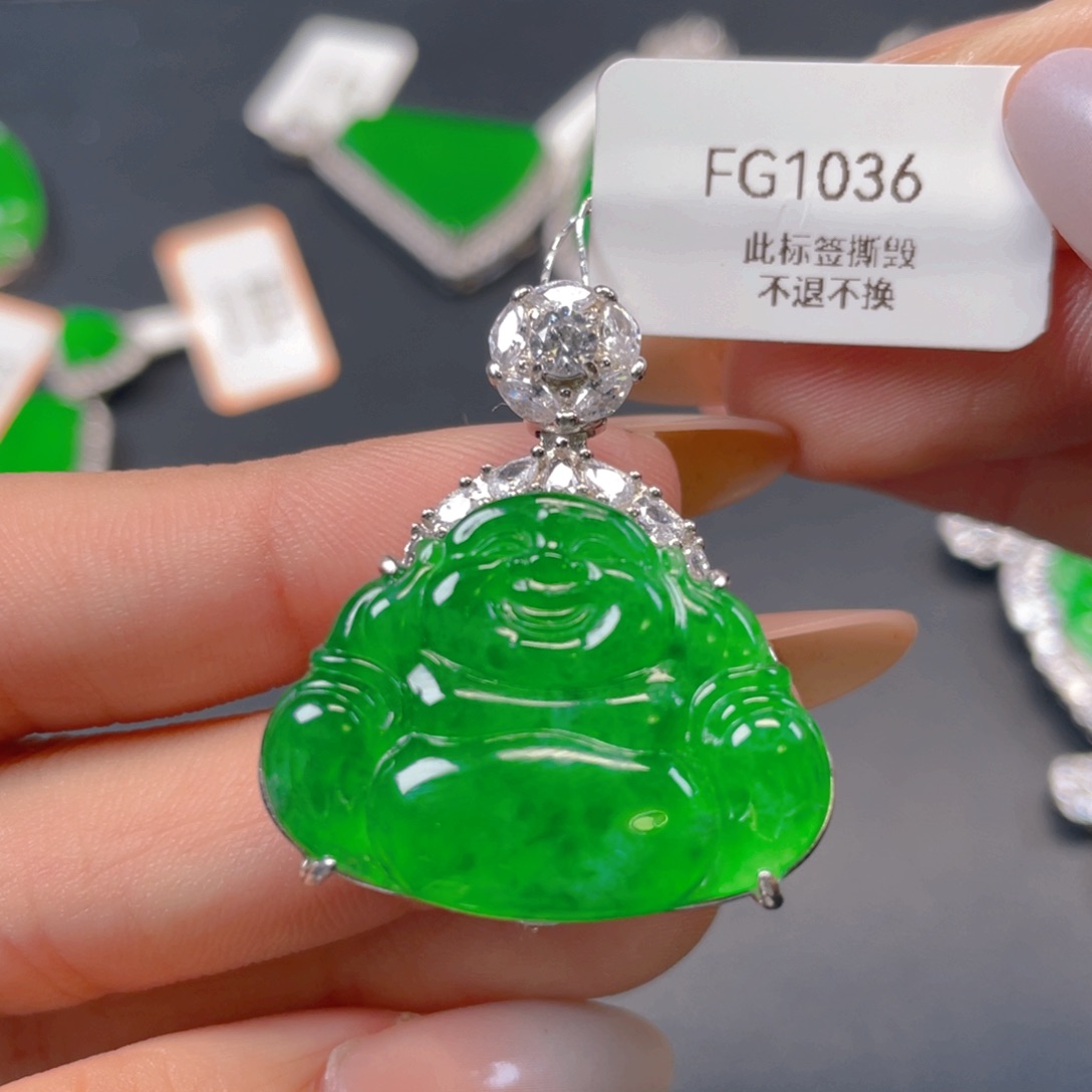 【闪购商品】颈饰银S925镶嵌翡翠翡翠