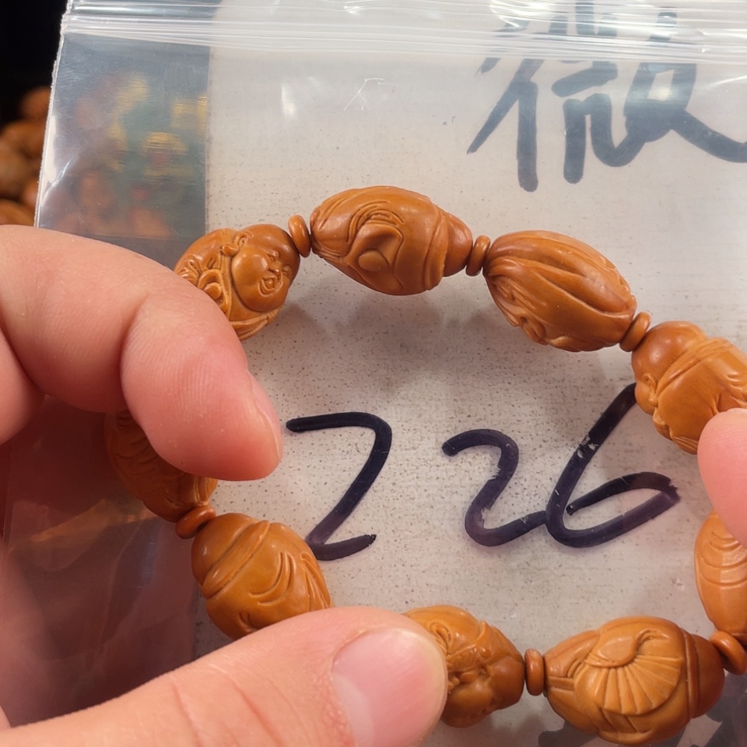 橄榄核手串/手链橄榄核雕工艺手串 瑕疵介意勿拍