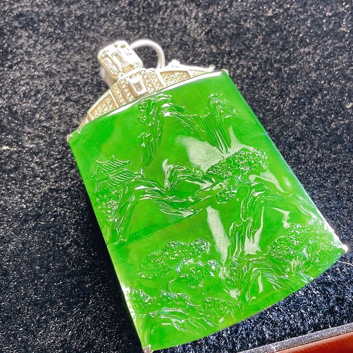 翡翠颈饰未镶嵌91，