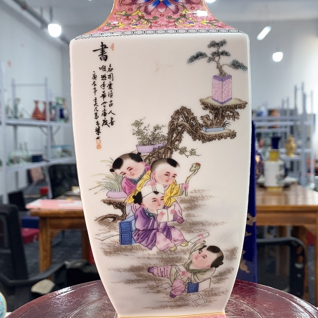 摆件景德镇陶瓷花瓶摆件