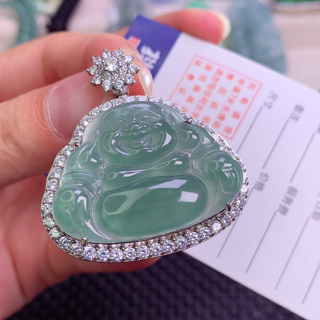 颈饰银S925镶嵌翡翠翡翠