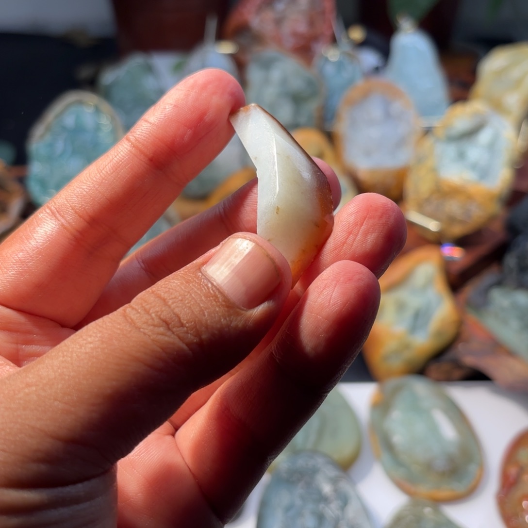 精***师定制翡翠未镶嵌文殊菩萨