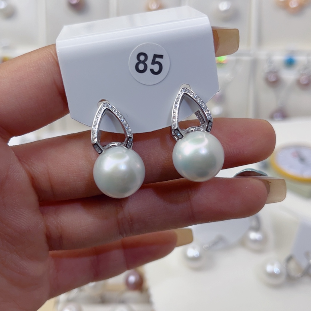 戏****银S925镶嵌耳饰淡水珍珠