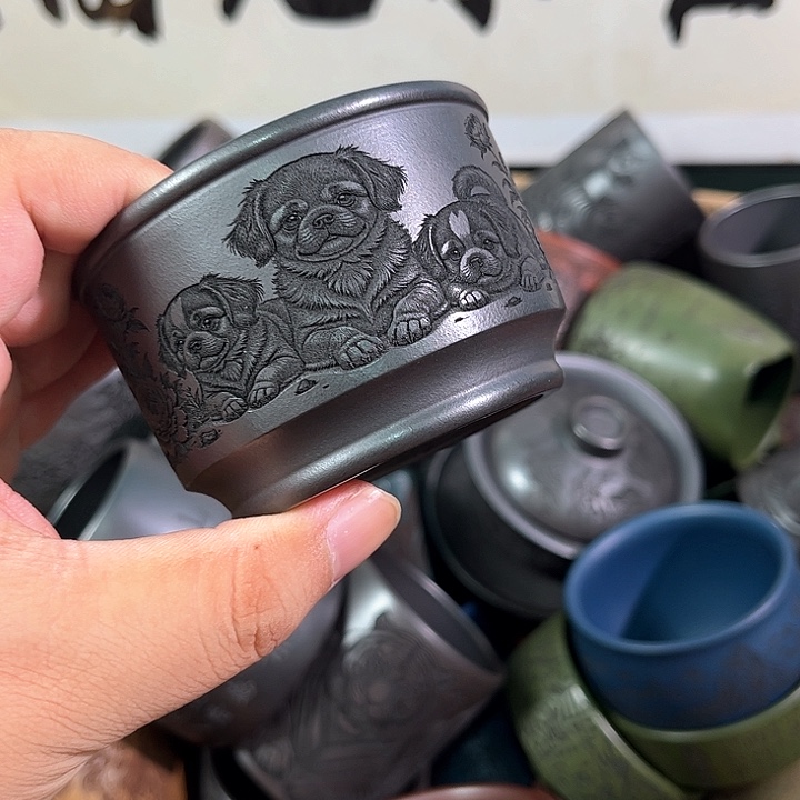 茶杯紫砂全手工紫砂主人杯
