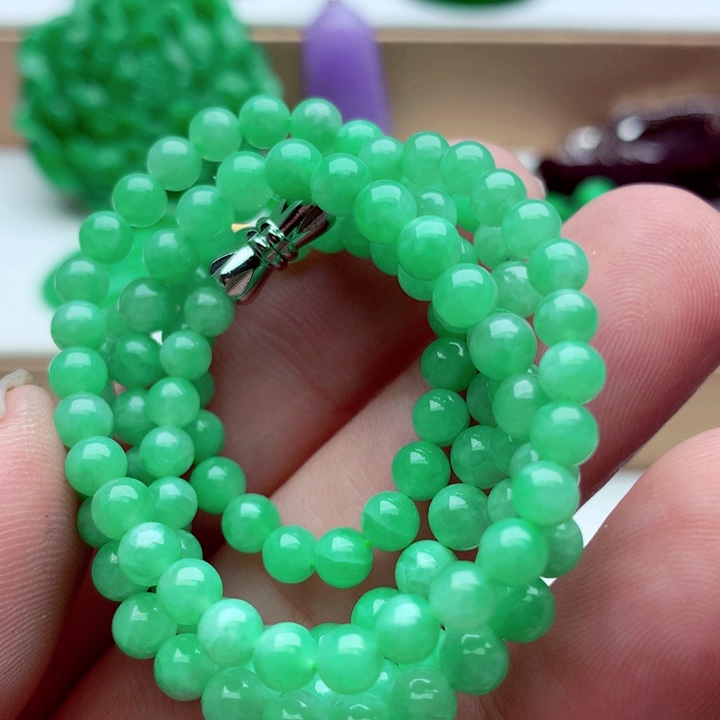 翡翠未镶嵌毛衣链