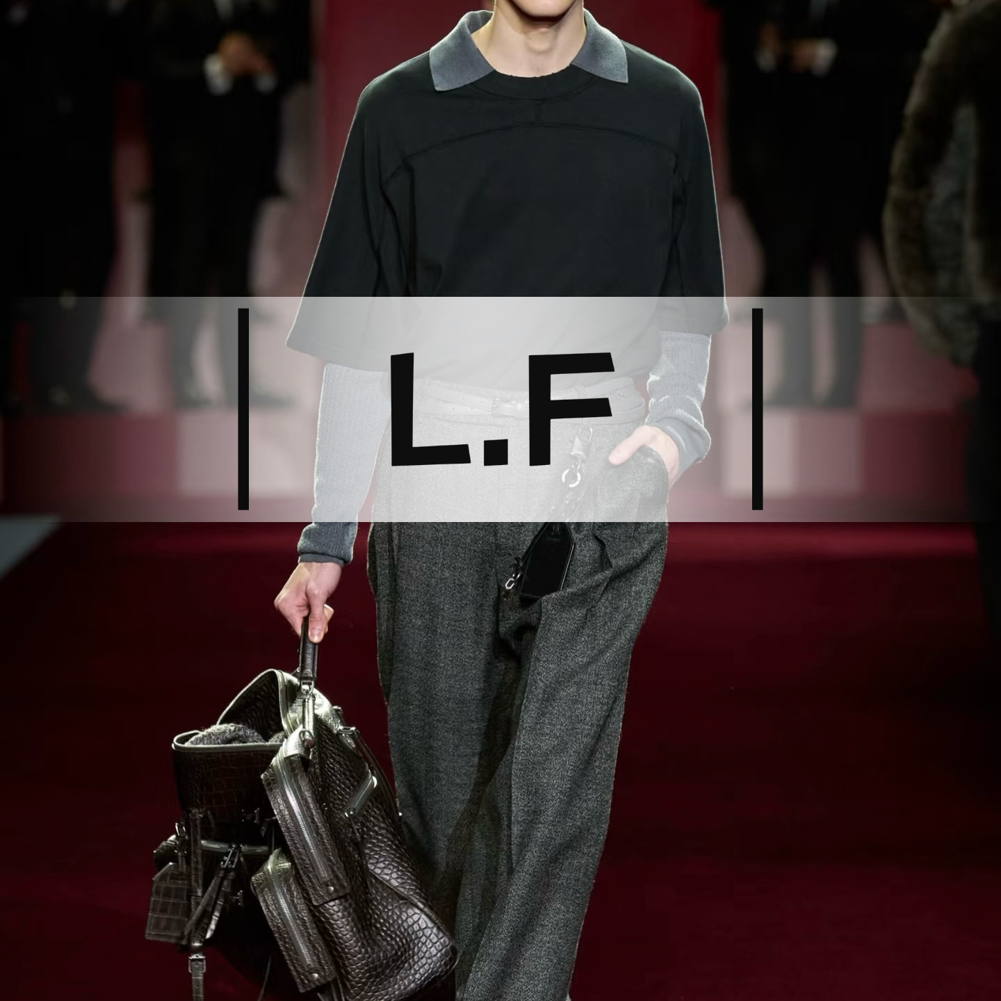 【LF】25秋冬新款时尚百搭翻领男女同款针织衫6698