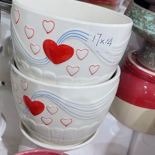 多肉绿植陶瓷花盆9.9包邮，有孔