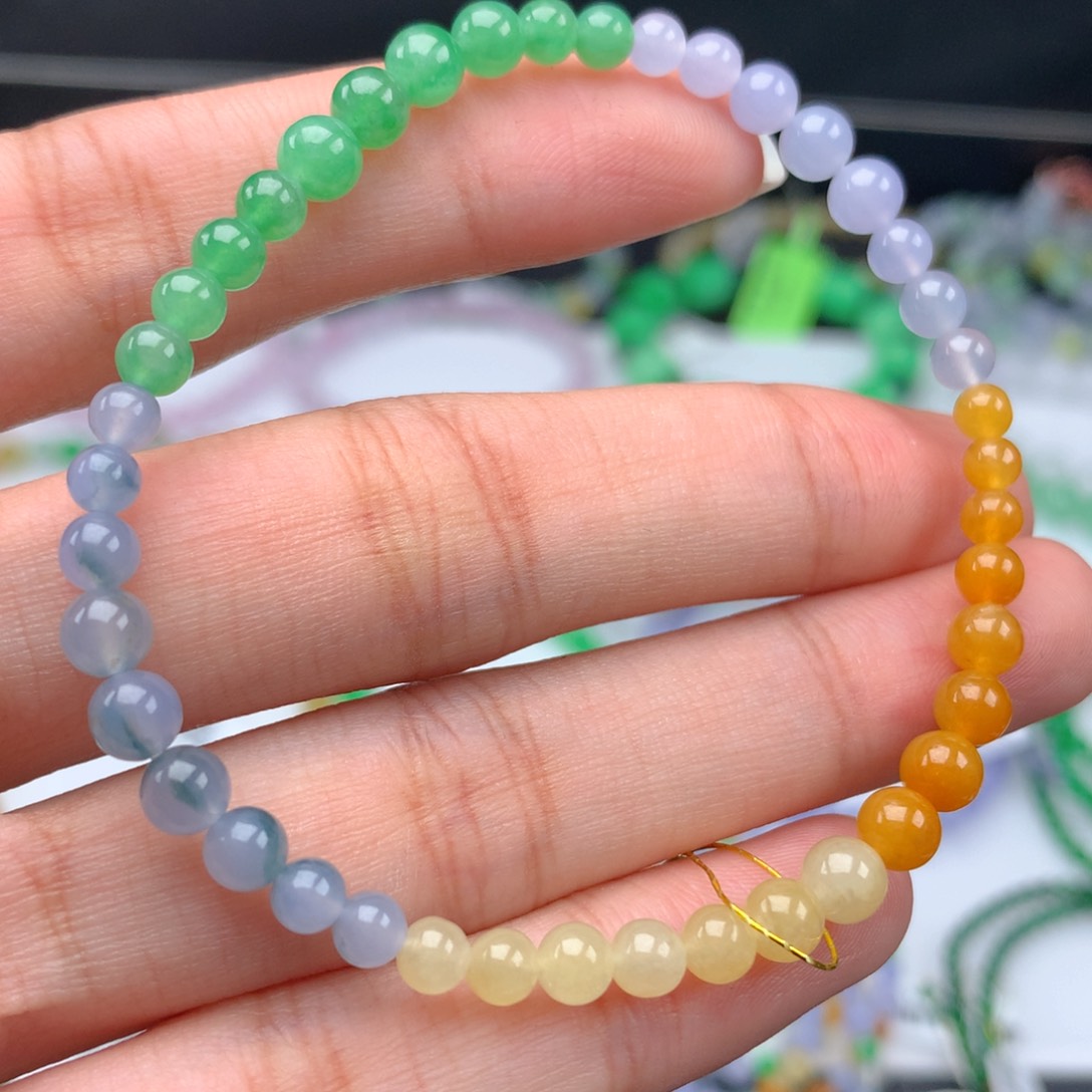 翡翠手链未镶嵌卡