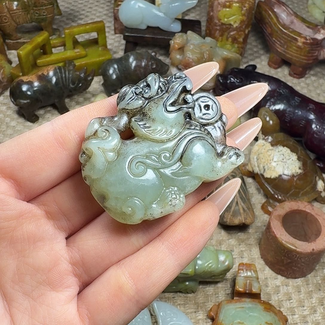 白玉菩提吊坠挂件