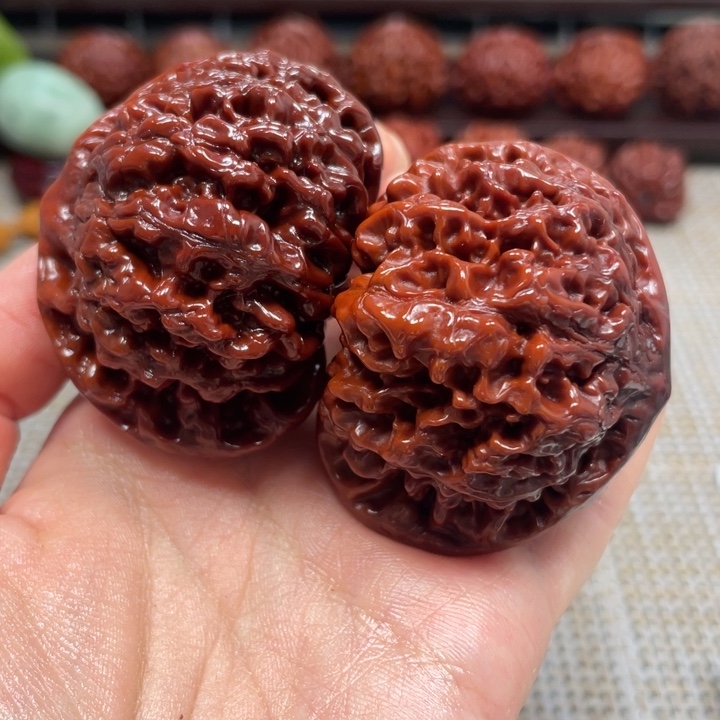 把件桃核官帽文玩核桃52