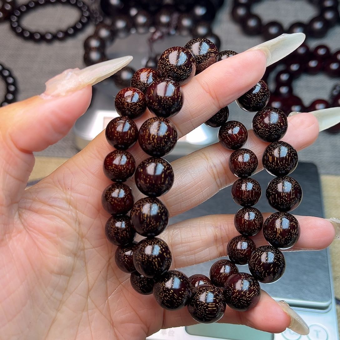 檀香紫檀（小叶紫檀）1.0➕1.2单圈 爆星