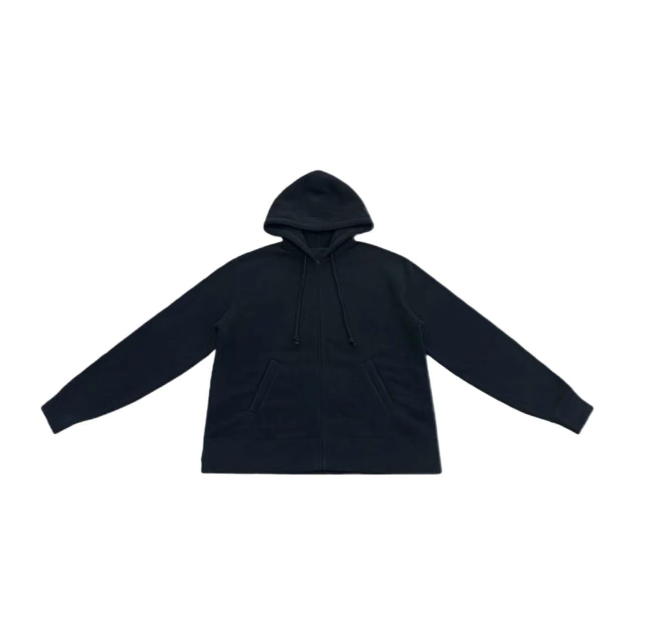 【LLE】平平无奇两侧拉链连帽颗粒绒开衫10609