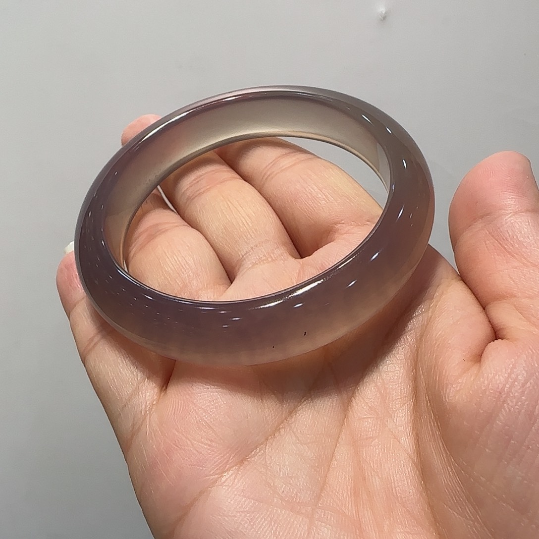 玛瑙/玉髓手镯未镶嵌黑*露