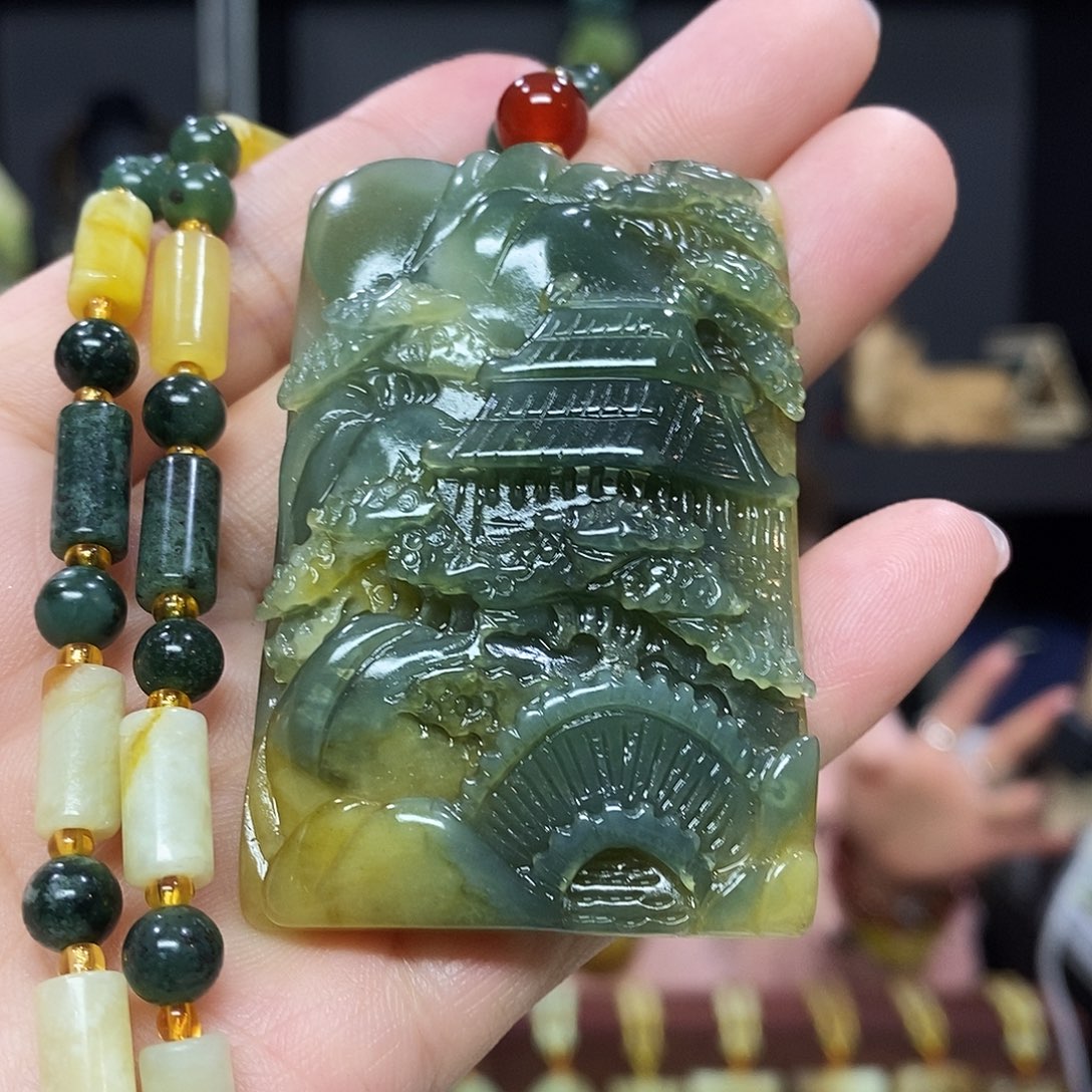 岫玉挂件吊坠未镶嵌