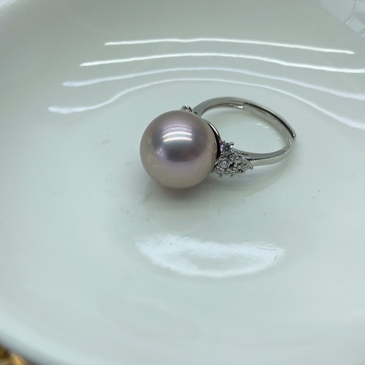 淡水珍珠戒指银S925镶嵌