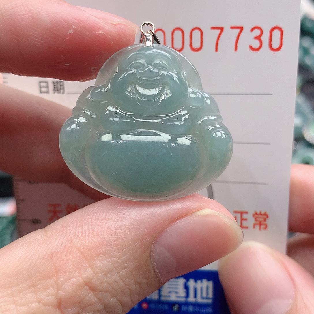 翡翠吊坠(不含链)银S925镶嵌