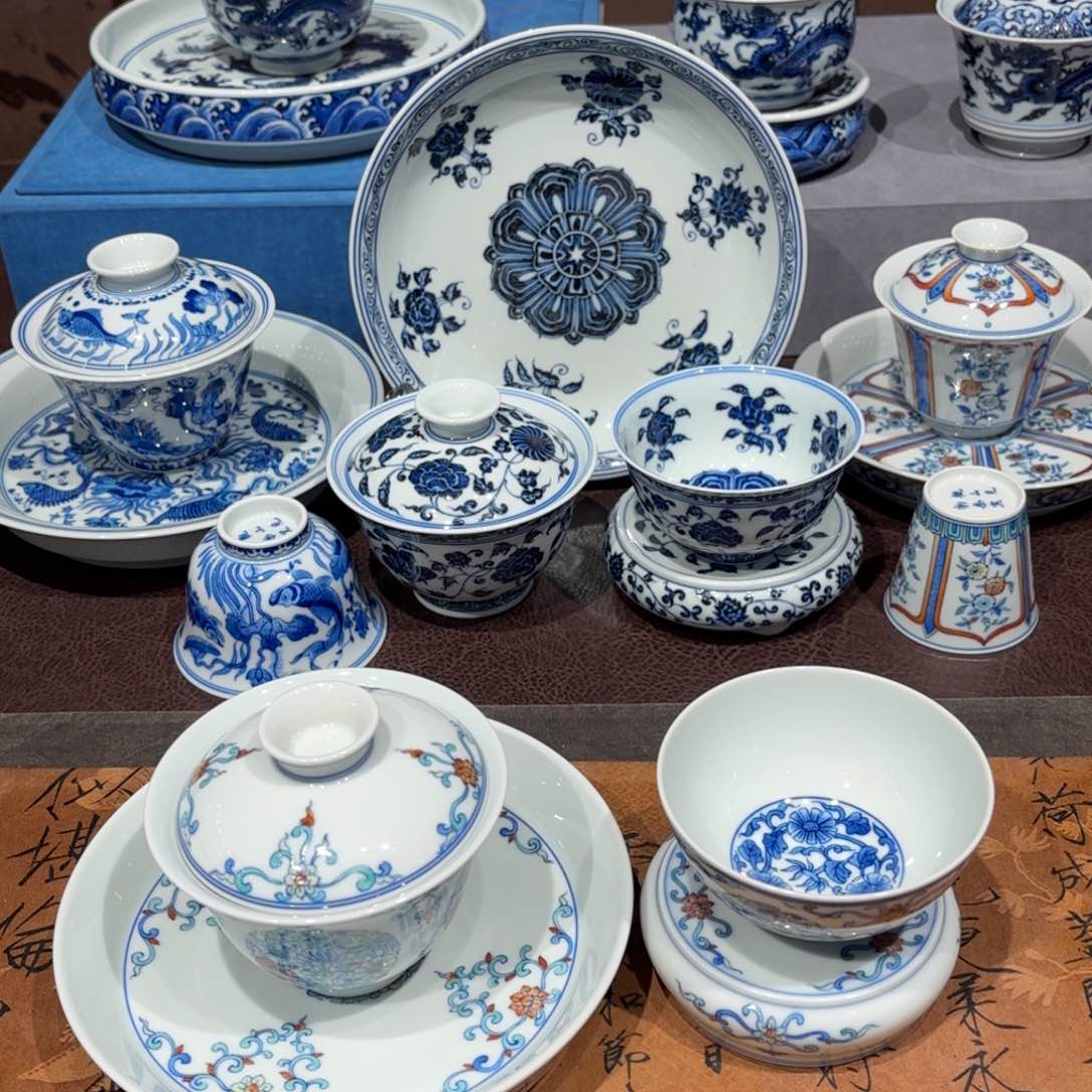 瓷片粥*小景德镇纯手工手绘