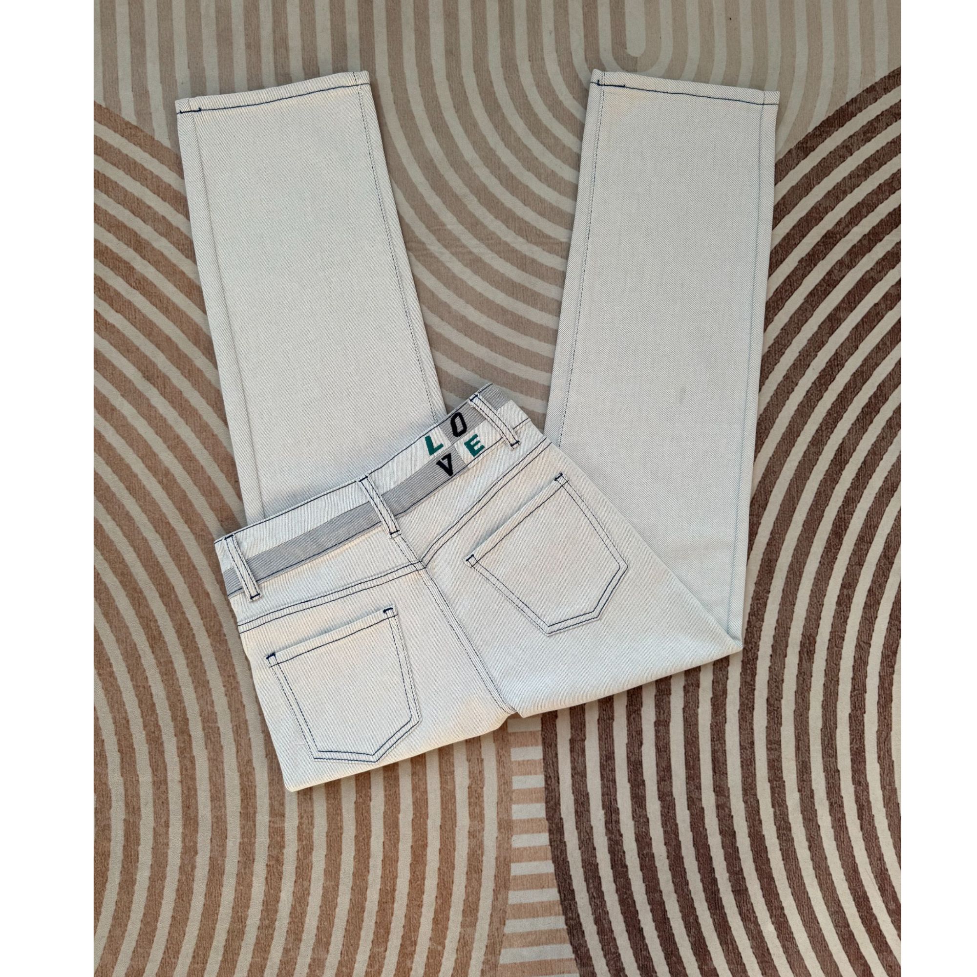 EOL 2025秋季新款高腰窄版弹力阔腿牛仔裤女百搭显瘦直筒垂感9128