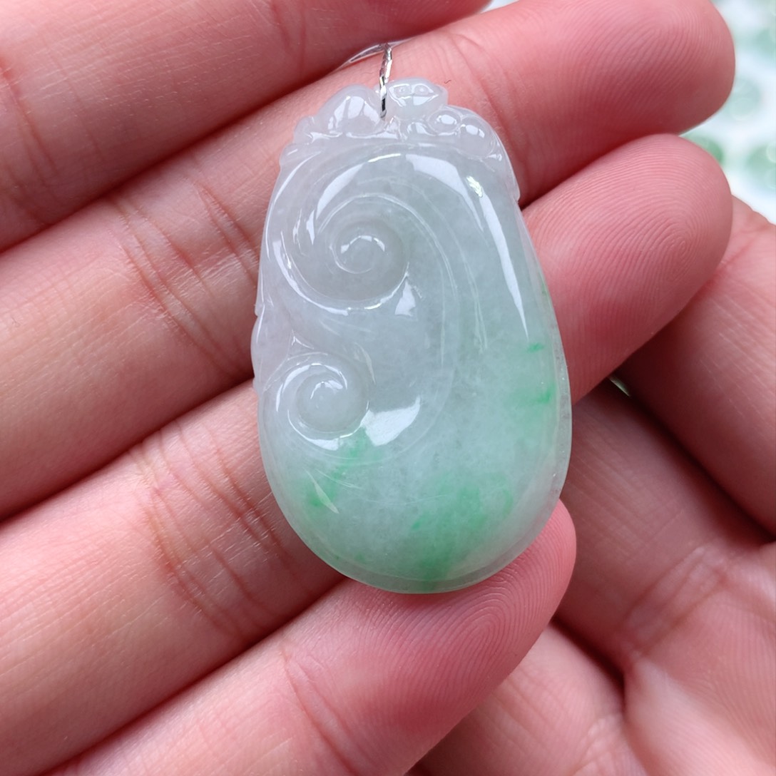 翡翠吊坠(不含链)未镶嵌如意